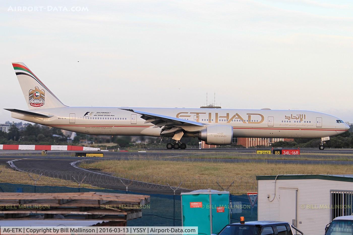 A6-ETK, 2012 Boeing 777-3FX/ER C/N 39686, in from AUH