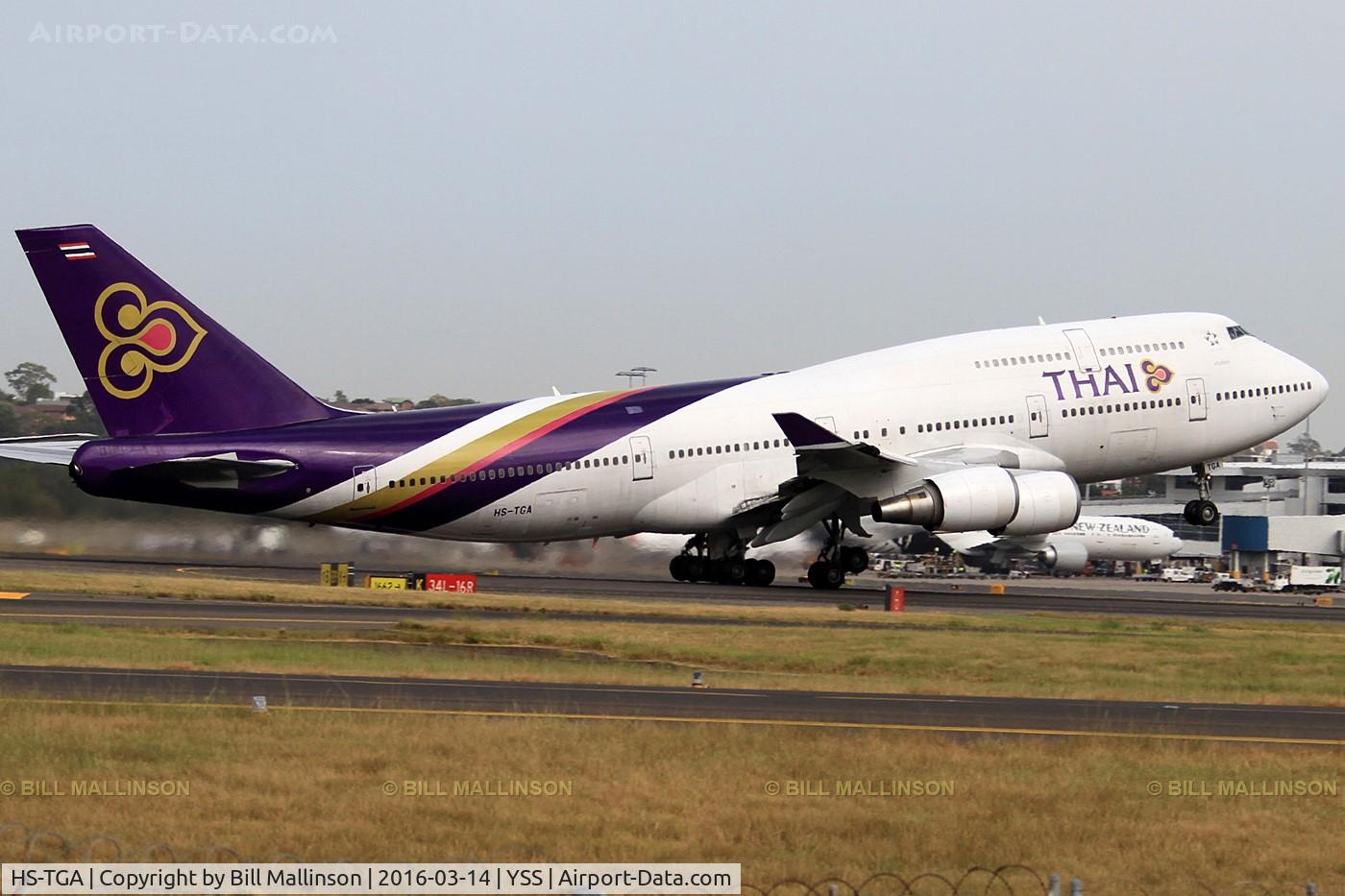 HS-TGA, 2001 Boeing 747-4D7 C/N 32369, back to BKK
