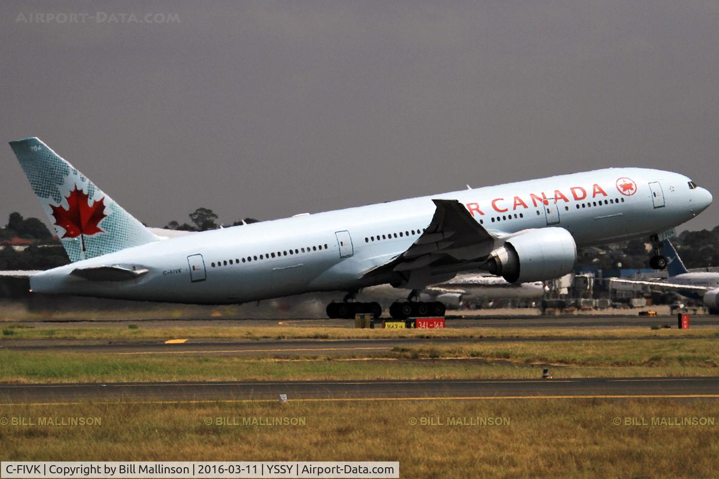 C-FIVK, 2008 Boeing 777-233/LR C/N 35245, away to YVR