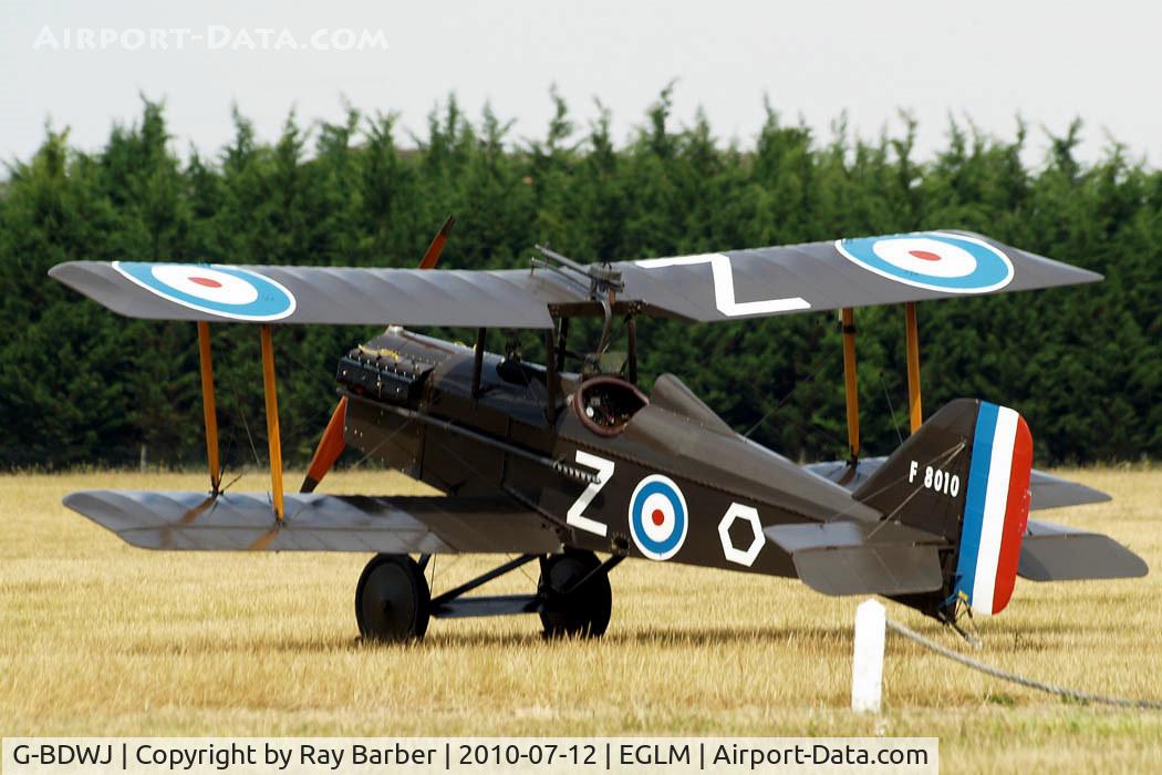 G-BDWJ, 1978 Royal Aircraft Factory SE-5A Replica C/N PFA 020-10034, Replica Plans SE.5A (replica) [PFA 020-10034] White Waltham~G 12/07/2010