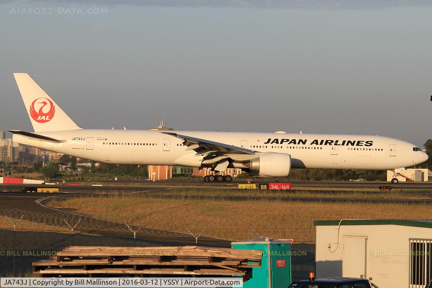JA743J, 2009 Boeing 777-346/ER C/N 36130, in from NRT