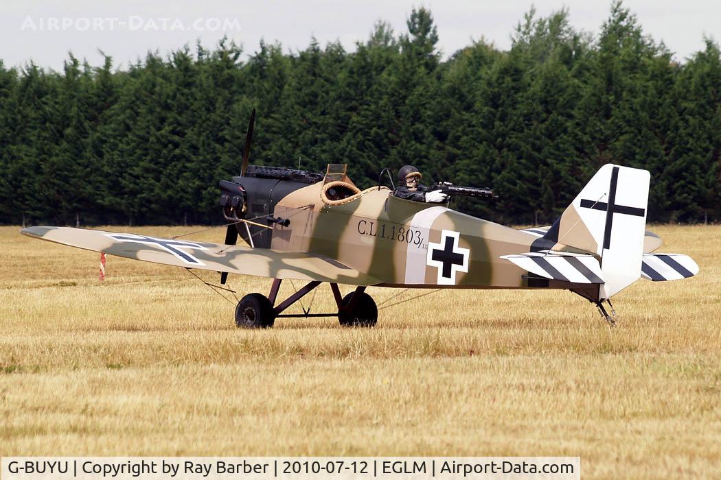 G-BUYU, 1995 Bowers Fly Baby 1A C/N PFA 016-12222, Bowers Fly Baby 1-A (PFA 016-12222) White Waltham~G 12/07/2010