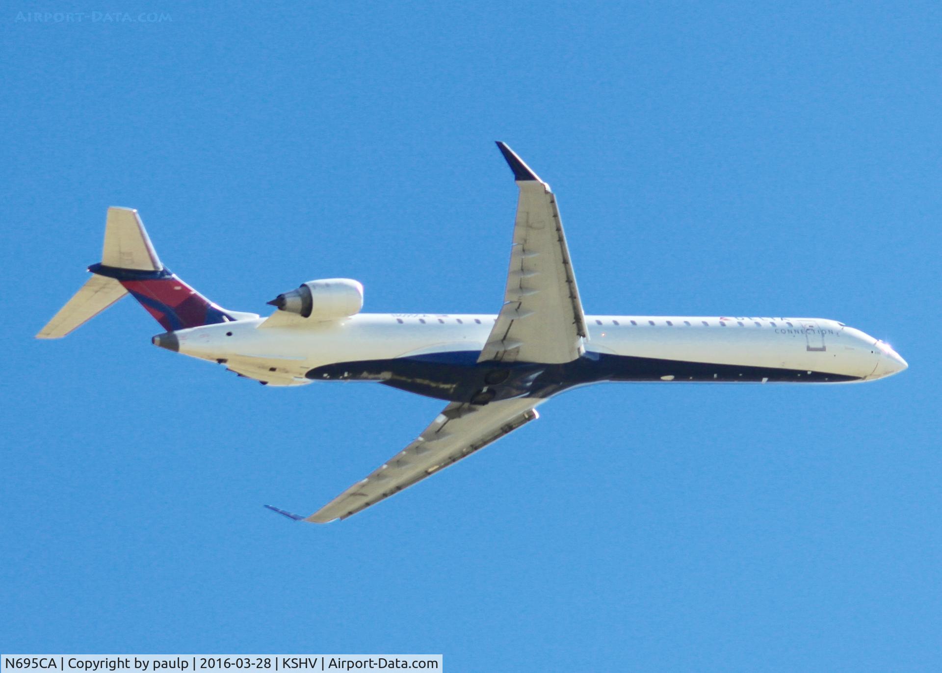 N695CA, 2006 Bombardier CRJ-900ER (CL-600-2D24) C/N 15097, At Shreveport Regional.