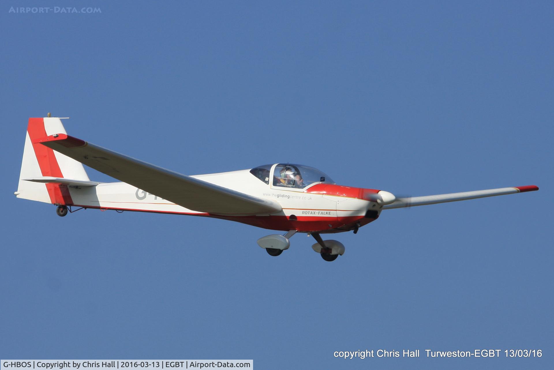G-HBOS, 1994 Scheibe SF-25C Falke C/N 44574, at the Vintage Aircraft Club spring rally