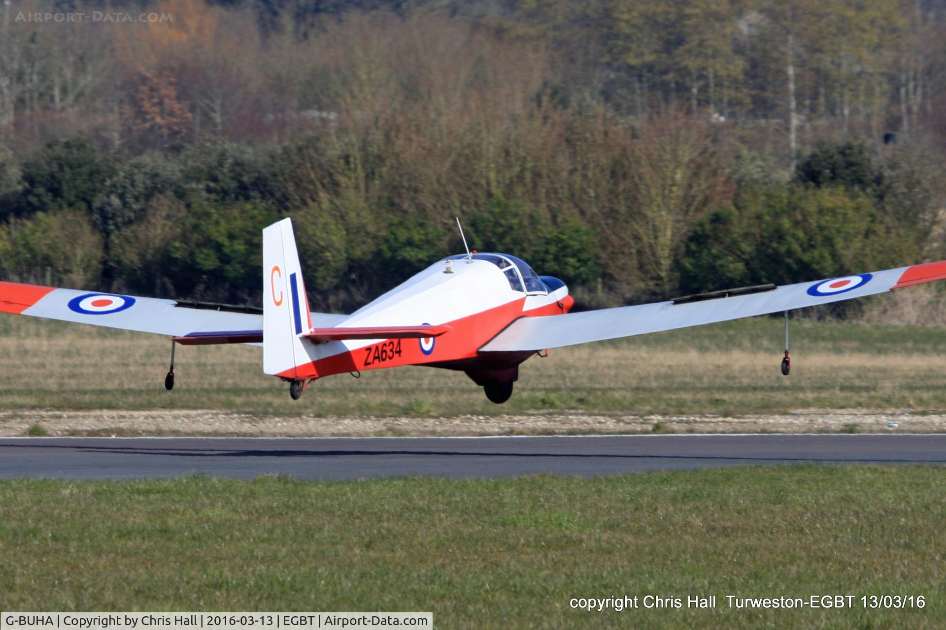 G-BUHA, 1980 Slingsby T-61F Venture T2 C/N 1970, at the Vintage Aircraft Club spring rally