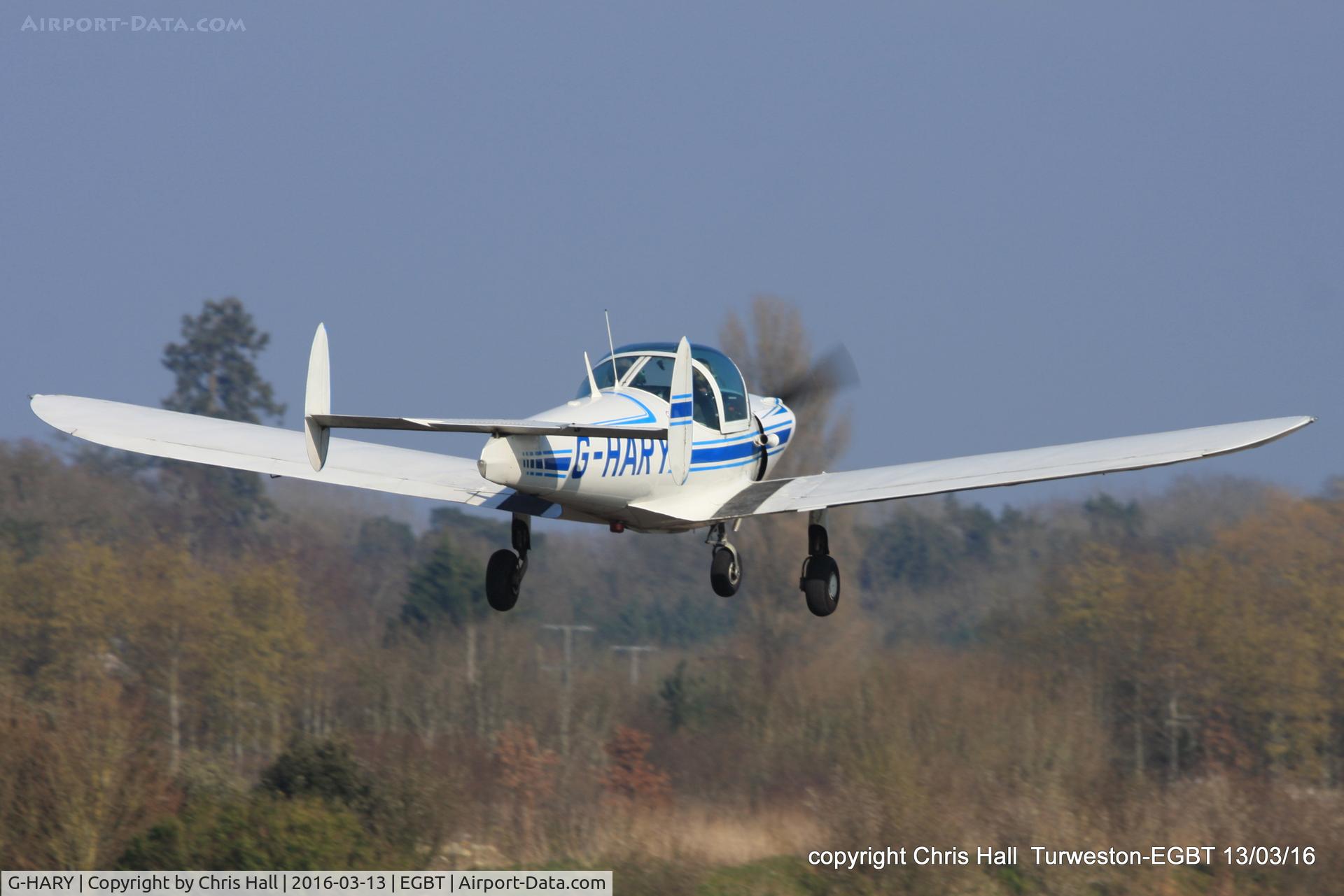 G-HARY, 1966 Alon A-2 Aircoupe C/N A-188, at the Vintage Aircraft Club spring rally