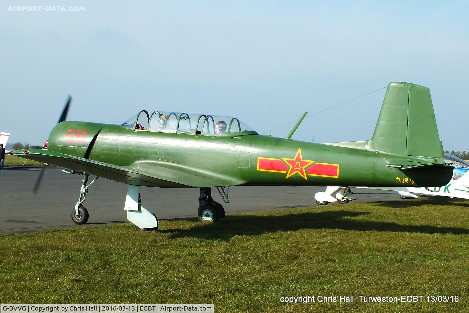 G-BVVG, 1966 Nanchang CJ-6A Chujiao C/N 2751219, at the Vintage Aircraft Club spring rally