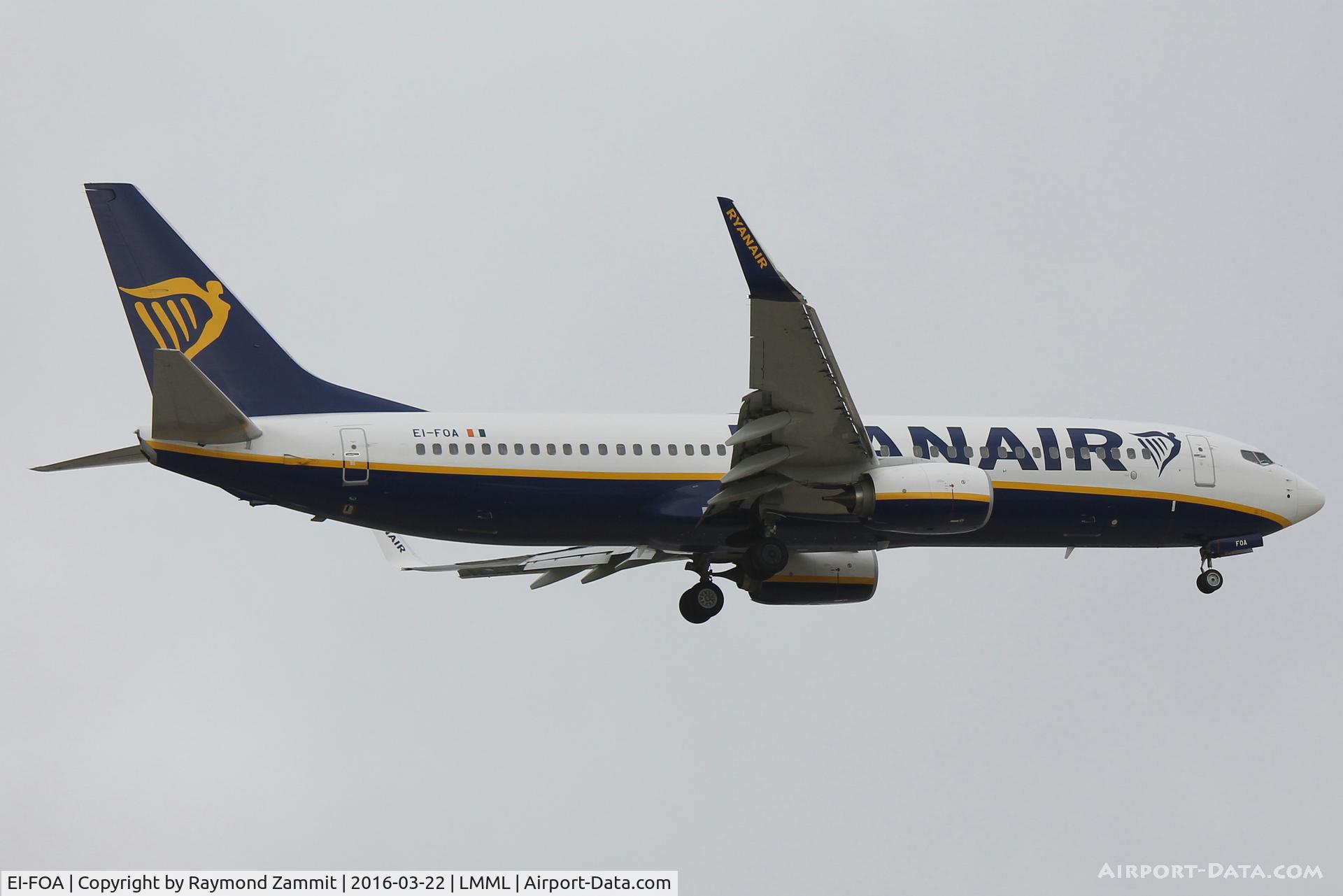 EI-FOA, 2015 Boeing 737-8AS C/N 44708, B737-800 EI-FOA Ryanair