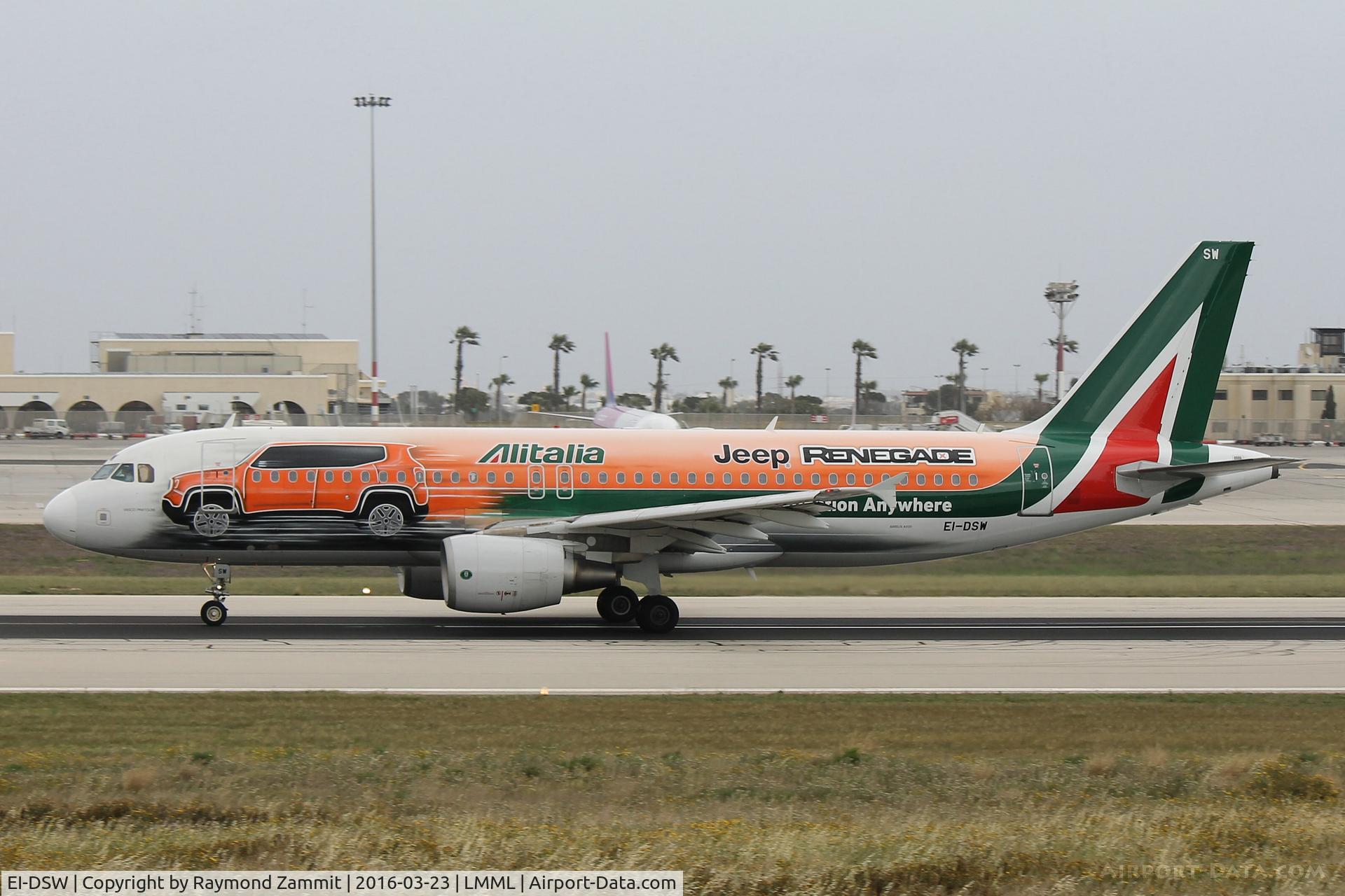 EI-DSW, 2008 Airbus A320-216 C/N 3609, A320 EI-DSW Alitalia in special Renagade livery