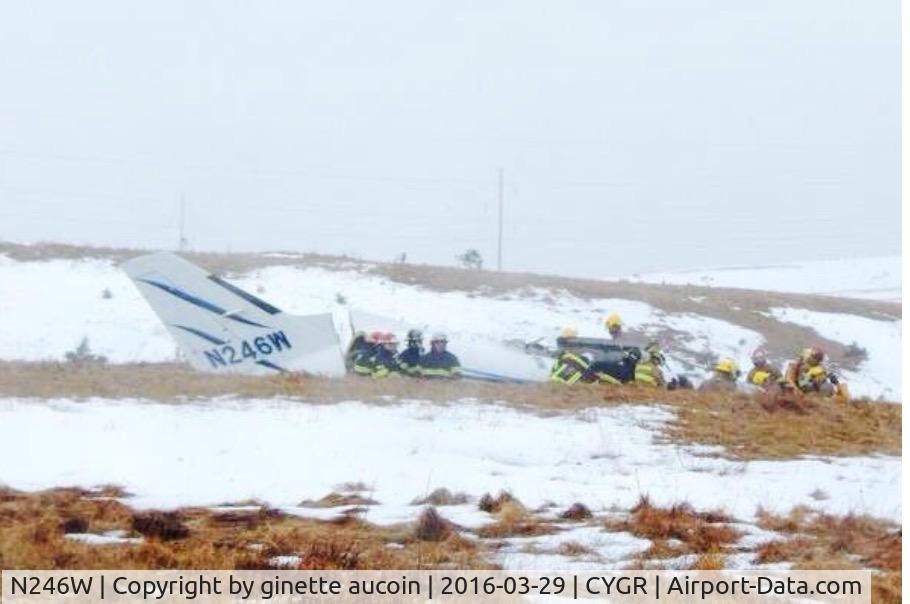 N246W, 1982 Mitsubishi MU-2B-60 Marquise C/N 1552S.A., crash