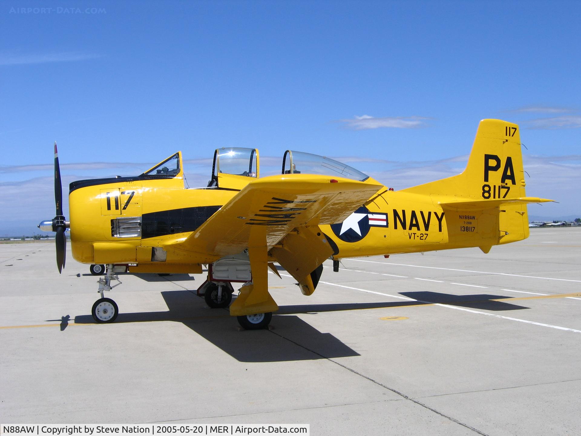 N88AW, 1954 North American T-28B Trojan C/N 200-188 (138117), T-28B BuAer 138117 PA/117 @ West Coast Formation Clinic