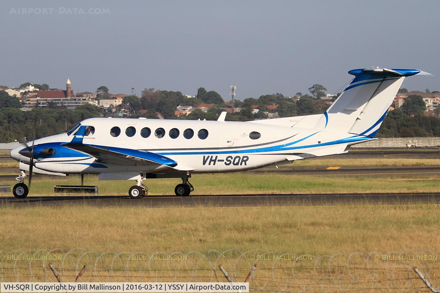 VH-SQR, 2014 Beech B300 King Air King Air C/N FL-939, Taxiing to 34R