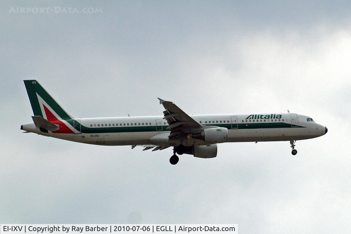 EI-IXV, 1998 Airbus A321-112 C/N 819, Airbus A321-112 [0819] (Alitalia) Home~G 06/07/2010. On approach 27L.