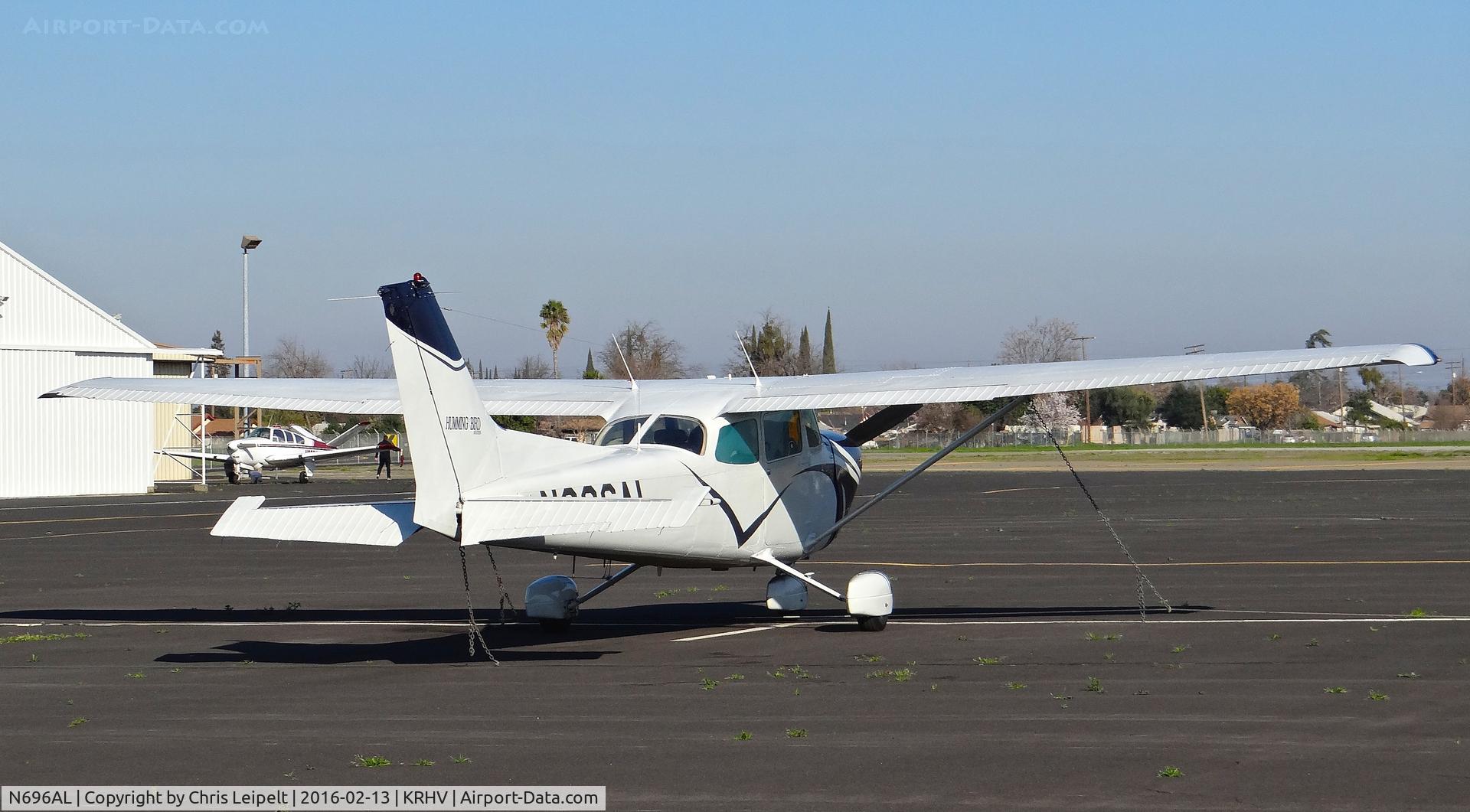 N696AL, 1976 Cessna C172R C/N Unknown, Locally-based 1976 Cessna 172R parked on the ramp at Modesto County Airport, Modesto, CA. This used to be based at Reid Hillview.