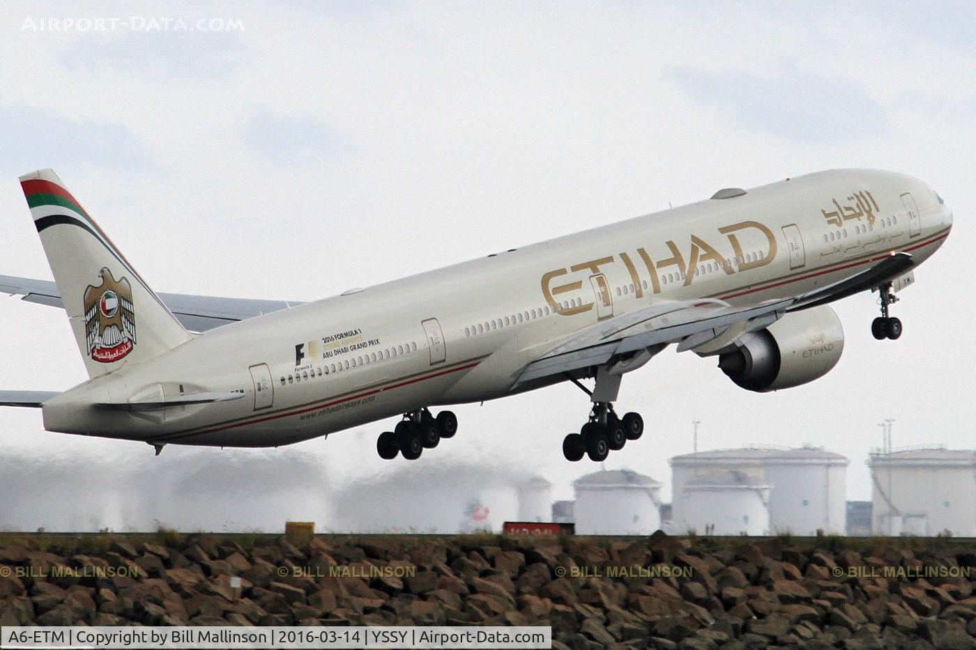 A6-ETM, 2012 Boeing 777-3FX/ER C/N 39688, rotating from 16R