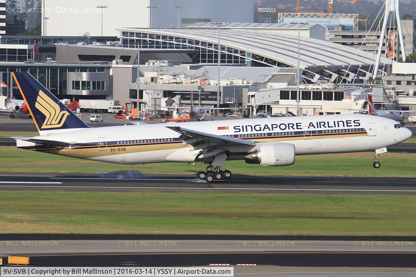 9V-SVB, 2001 Boeing 777-212/ER C/N 28525, in from SIN