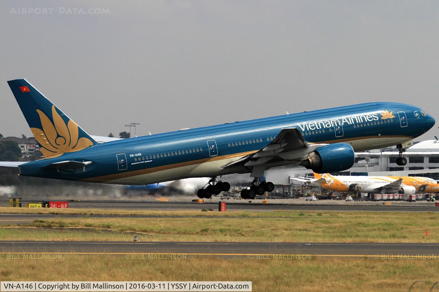 VN-A146, 2004 Boeing 777-26KER C/N 33504, back to HAN via SGN
