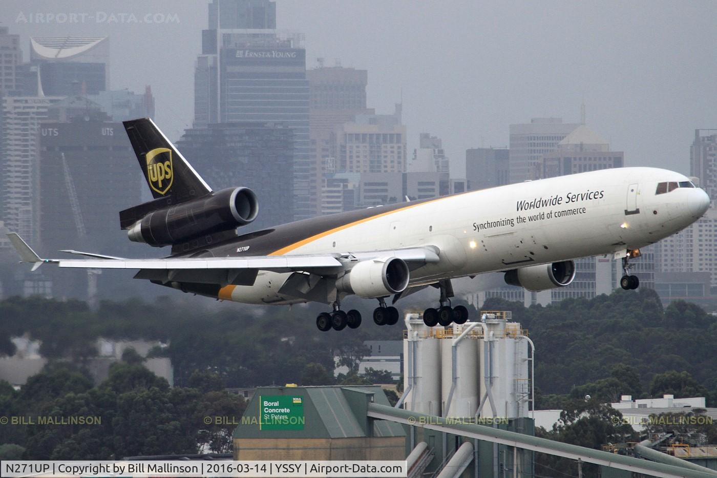 N271UP, 1993 McDonnell Douglas MD-11F C/N 48572, in from HNL