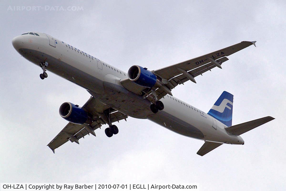 OH-LZA, 1999 Airbus A321-211 C/N 0941, Airbus A321-211 [0941] (Finnair) Home~G 01/07/2010. on approach 27R.