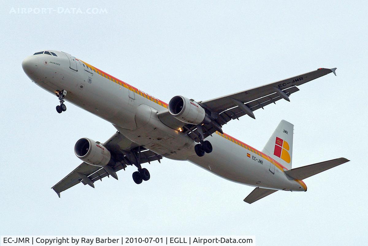 EC-JMR, 2005 Airbus A321-211 C/N 2599, Airbus A321-211 [2599] (Iberia) Home~G 01/07/2010. On approach 27R.