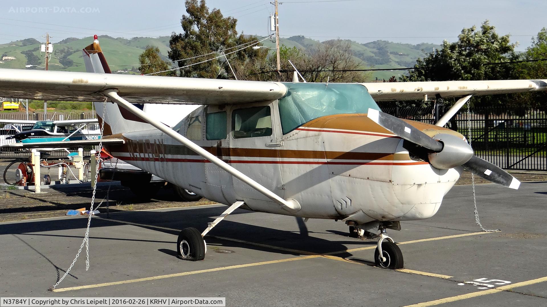 N3784Y, 1963 Cessna 210D Centurion C/N 21058284, Locally-based 1963 Cessna 210D looking in miserable condition at Reid Hillview Airport, San Jose, CA.