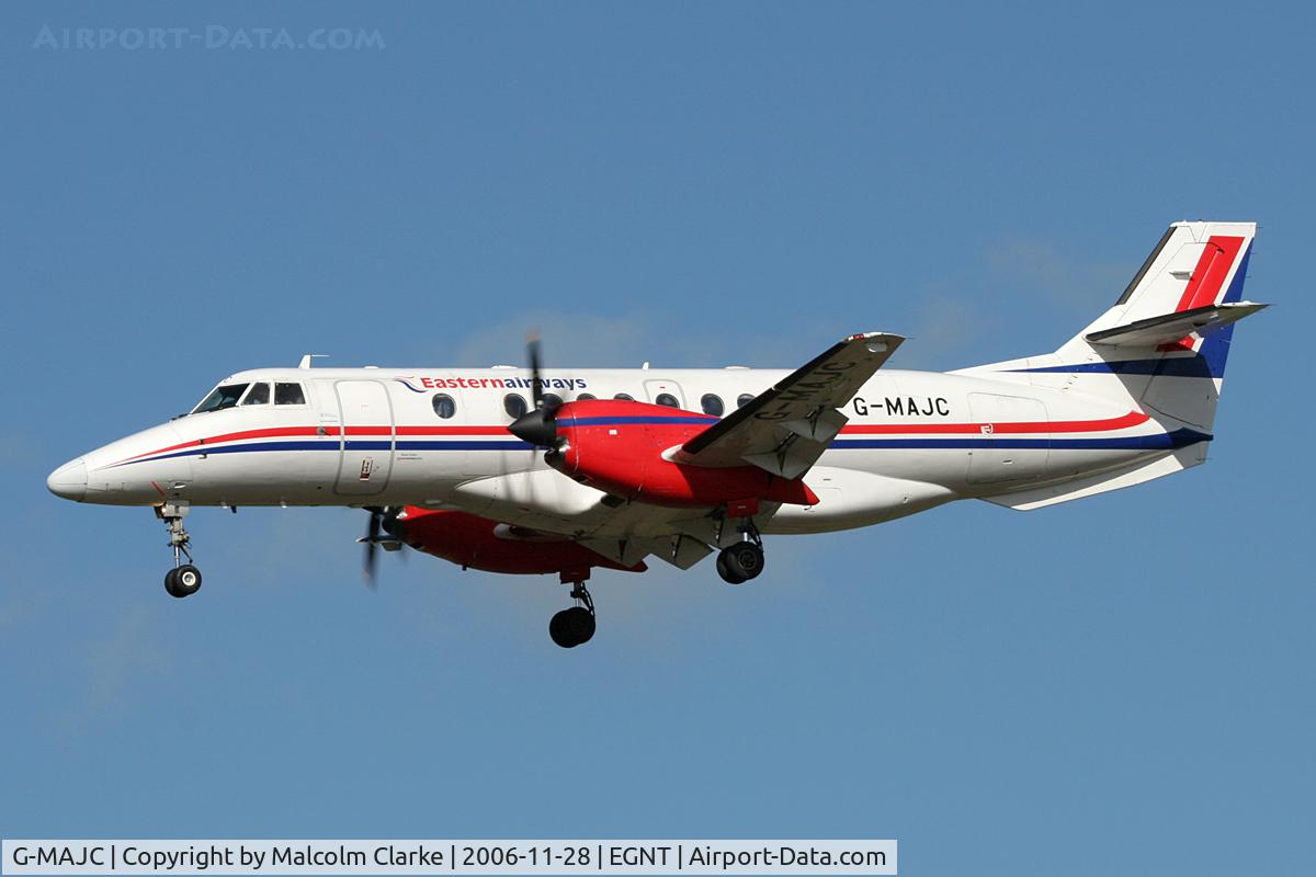 G-MAJC, 1992 British Aerospace Jetstream 41 C/N 41005, British Aerospace Jetstream 41 on finals to 25 at Newcastle Airport, November 2006.