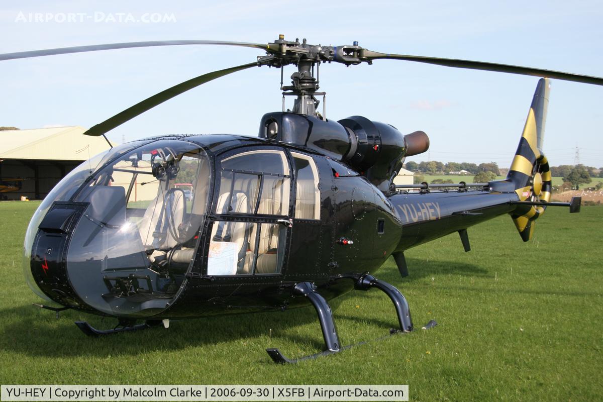 YU-HEY, Aerospatiale SA-341G Gazelle C/N 1320, Aerospatiale SA-341G Gazelle at Fishburn Airfield, September 2006.