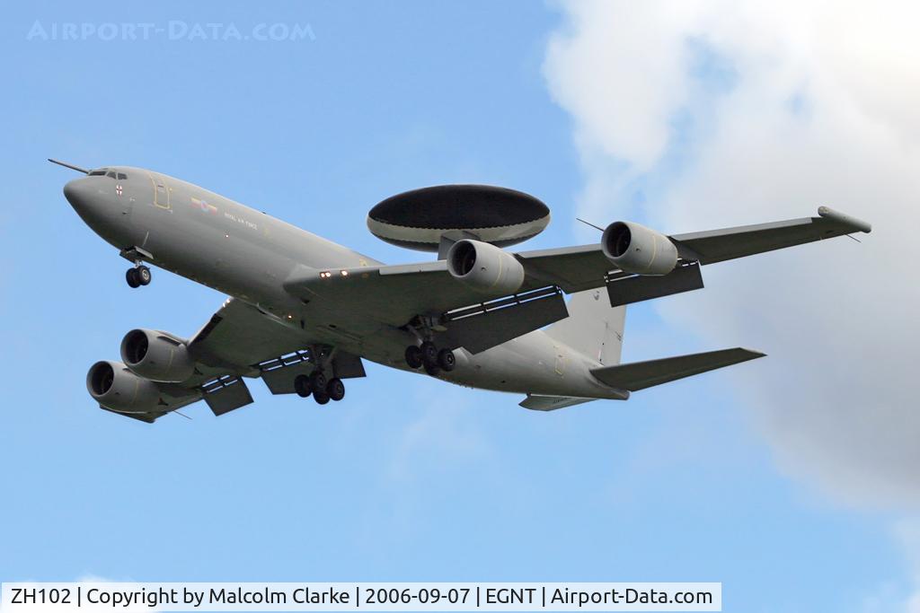 ZH102, 1990 Boeing E-3D Sentry AEW.1 C/N 24110, Boeing E-3D AEW1 (707-300) Sentry at Newcastle Airport, UK in September 2006.