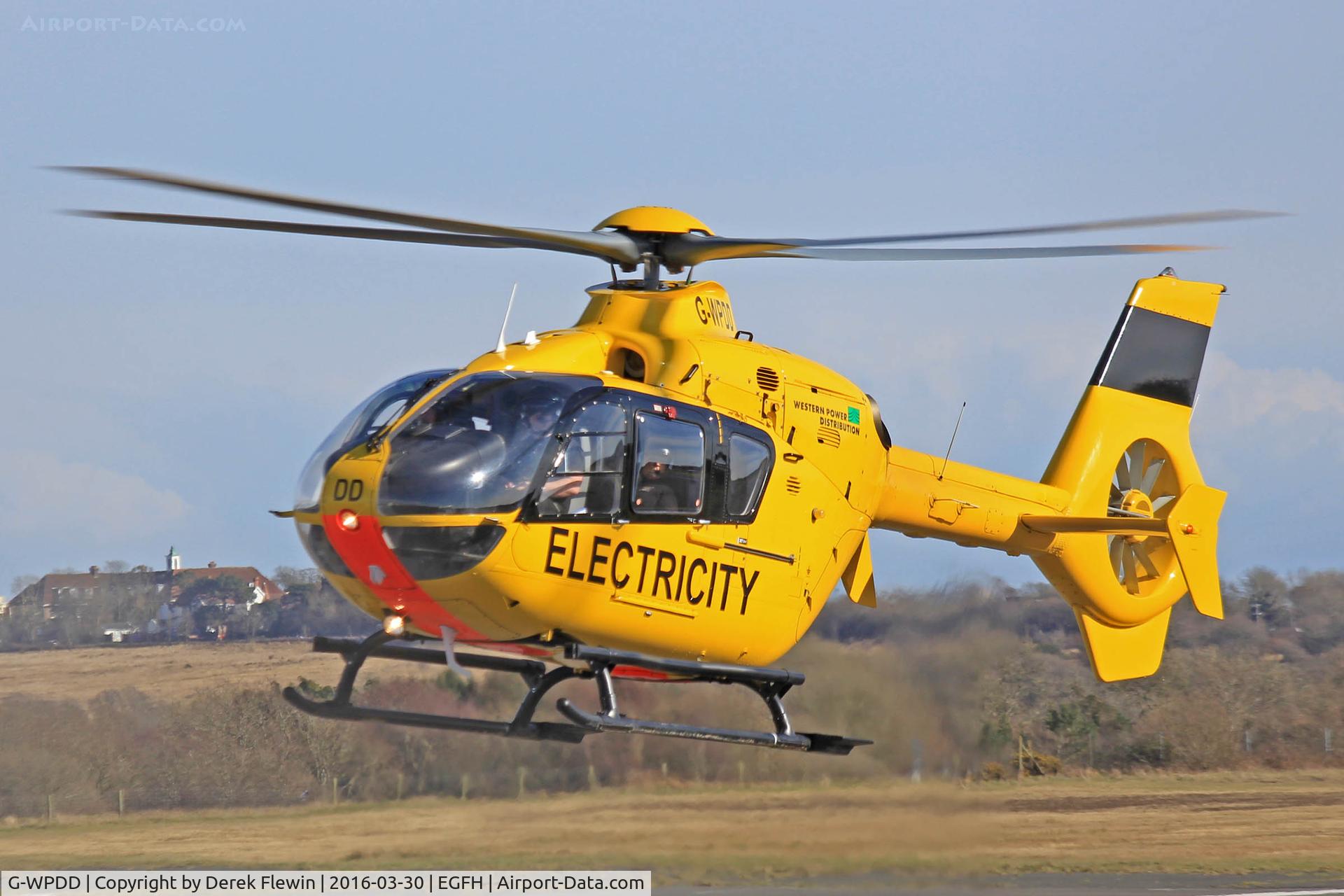 G-WPDD, 1999 Eurocopter EC-135P-1 C/N 0071, EC-135P-1, WPD Helicopter Unit, Bristol Lulsgate based, previously D-HSOS, seen letting down to drop of kit.