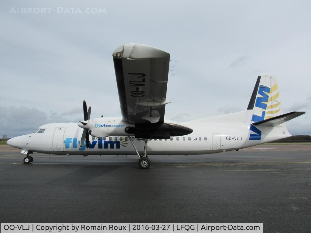 OO-VLJ, 1987 Fokker 50 C/N 20105, Parked