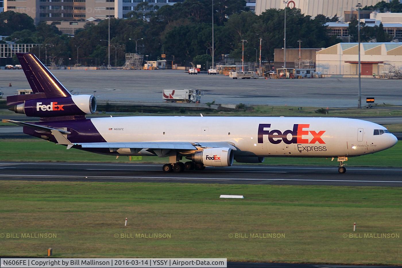 N606FE, 1993 McDonnell Douglas MD-11F C/N 48602, ready to roll on 16R