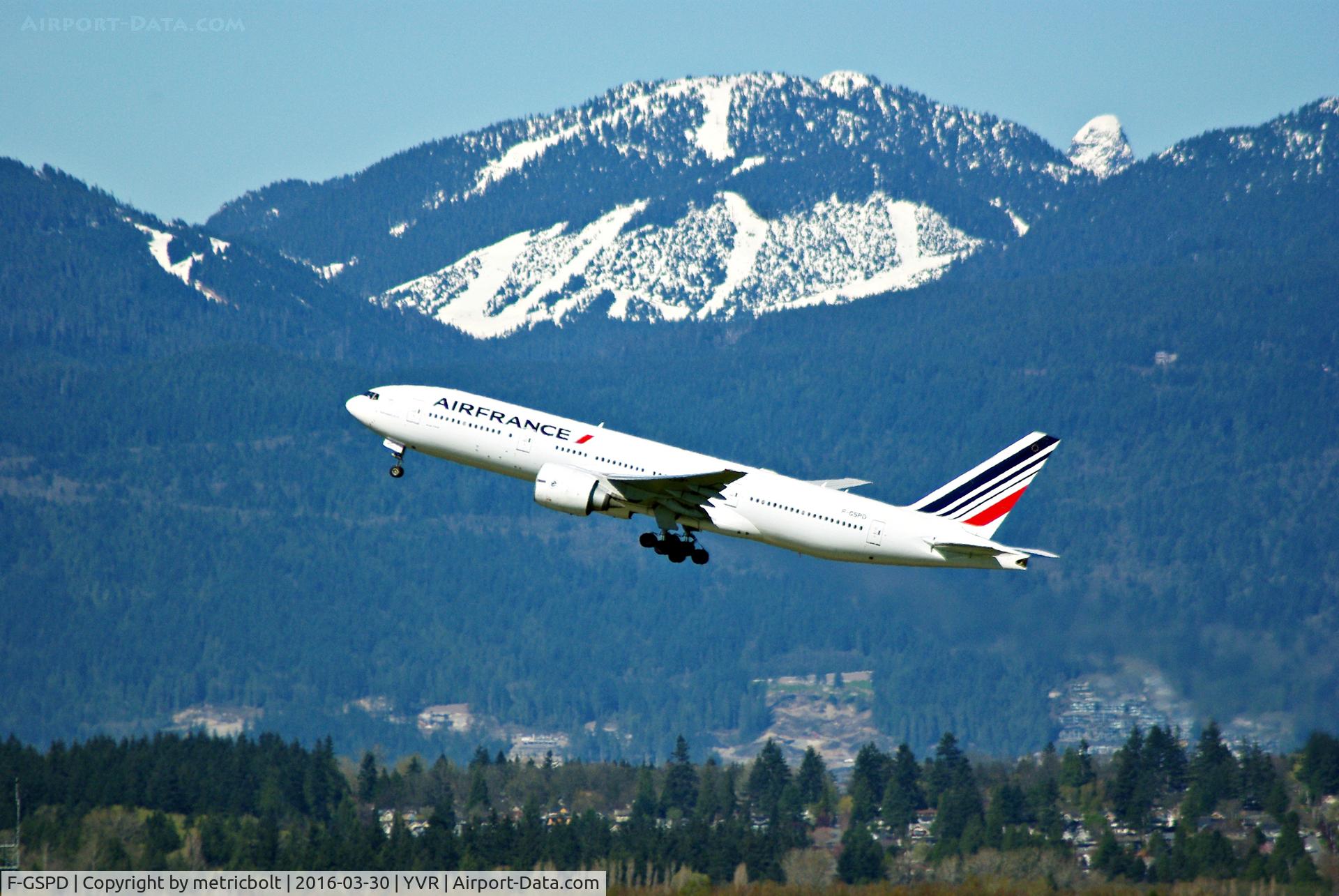 F-GSPD, 1998 Boeing 777-228/ER C/N 29005, Departure to CDG