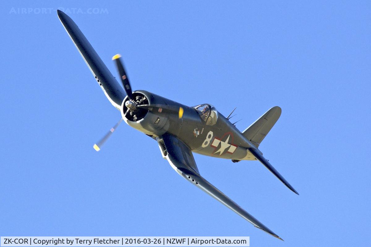 ZK-COR, 1945 Goodyear FG-1D Corsair C/N 3205, At 2016 Warbirds Over Wanaka Airshow , Otago , New Zealand