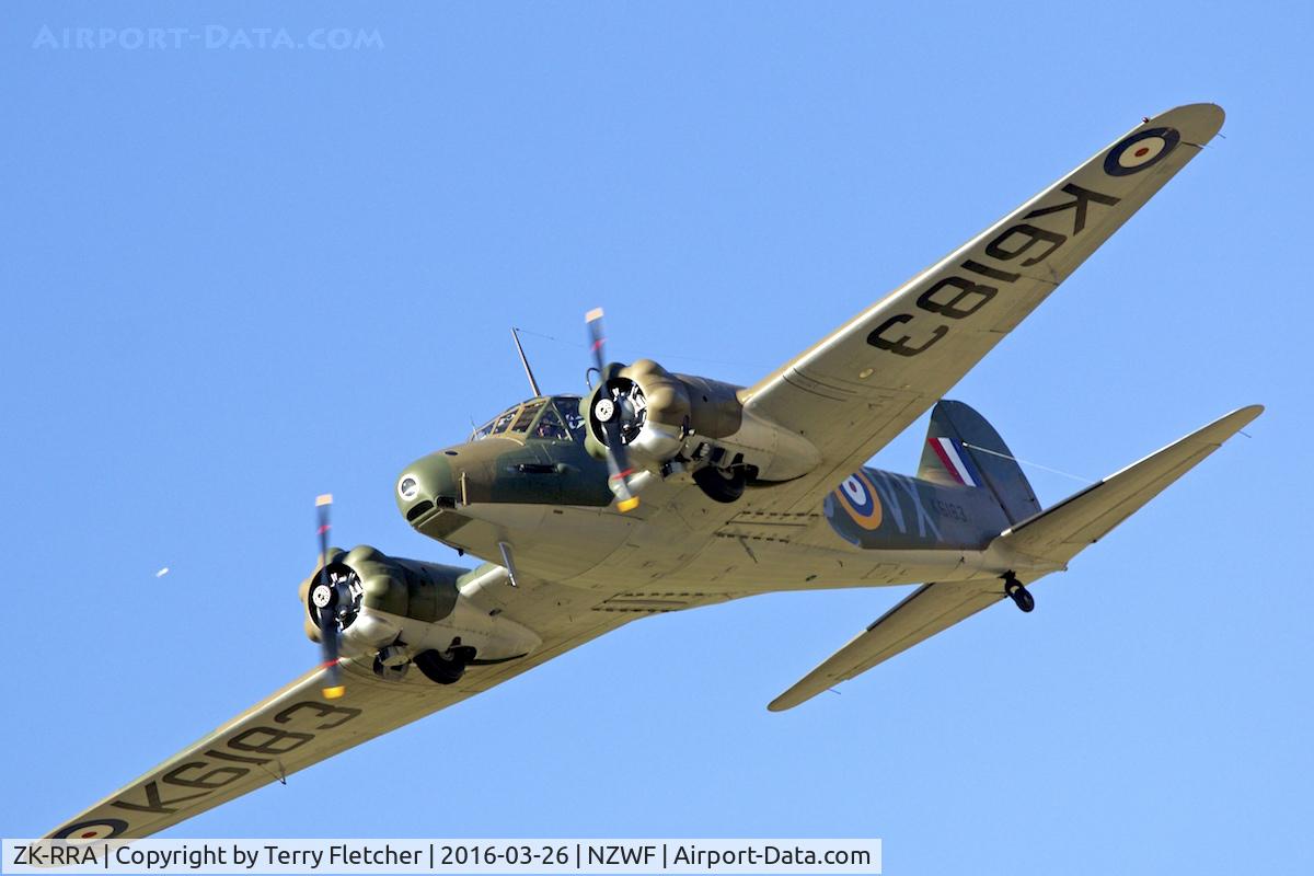 ZK-RRA, 1944 Avro 652A Anson 1 C/N Not found MH120, At 2016 Warbirds Over Wanaka Airshow , Otago , New Zealand