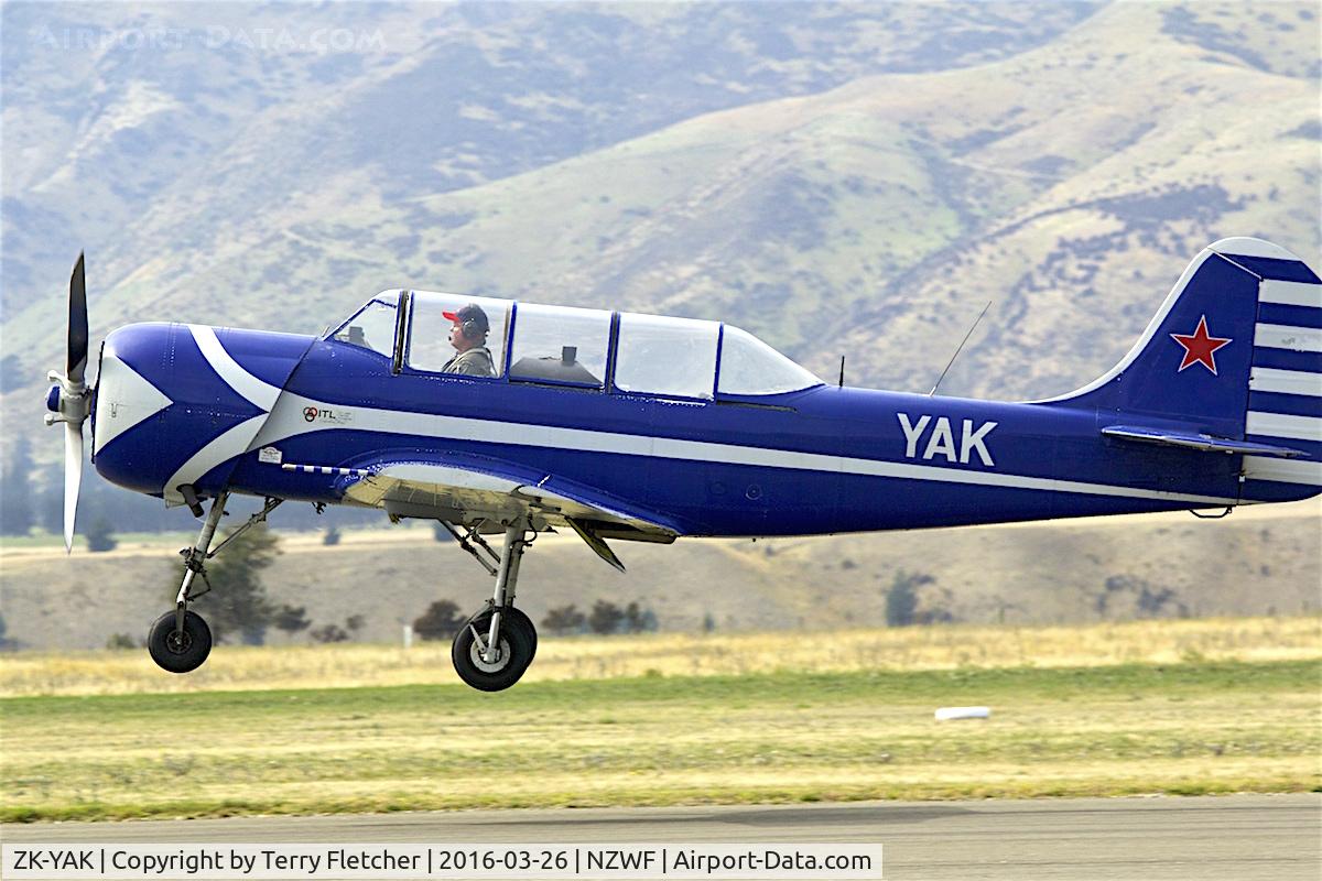 ZK-YAK, Yakovlev Yak-52 C/N 9712002, At 2016 Warbirds Over Wanaka Airshow , Otago , New Zealand