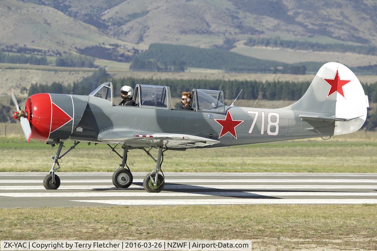 ZK-YAC, Yakovlev Yak-52 C/N 822108, At 2016 Warbirds Over Wanaka Airshow , Otago , New Zealand