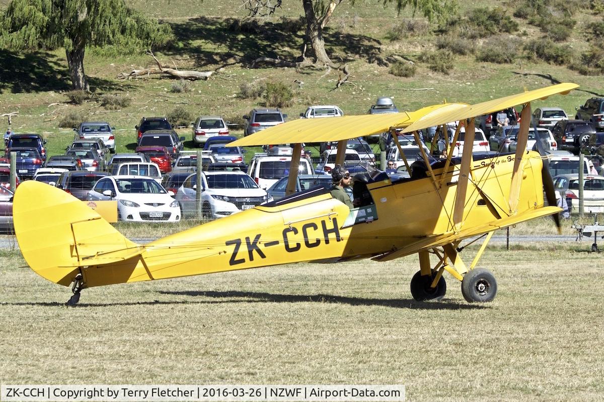 ZK-CCH, De Havilland New Zealand DH-82A Tiger Moth C/N DHNZ110, At 2016 Warbirds Over Wanaka Airshow , Otago , New Zealand