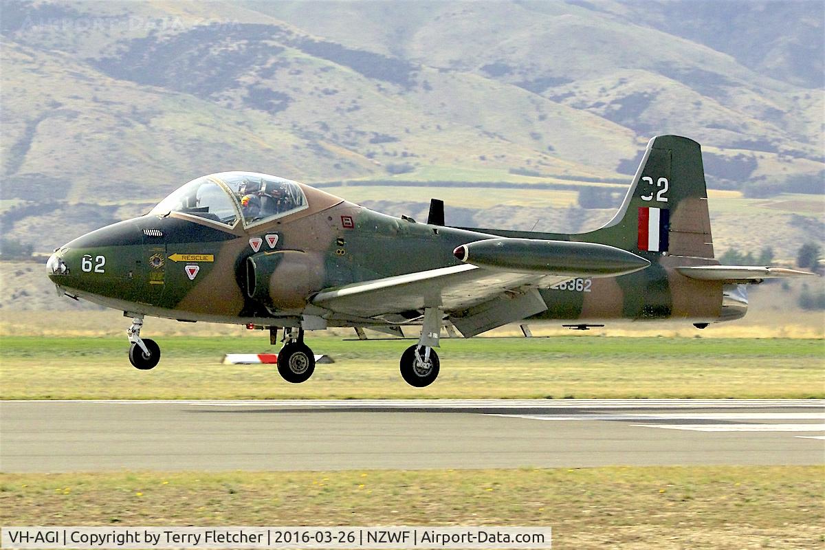 VH-AGI, 1972 BAC 167 Strikemaster Mk.88 C/N 302, At 2016 Warbirds Over Wanaka Airshow , Otago , New Zealand