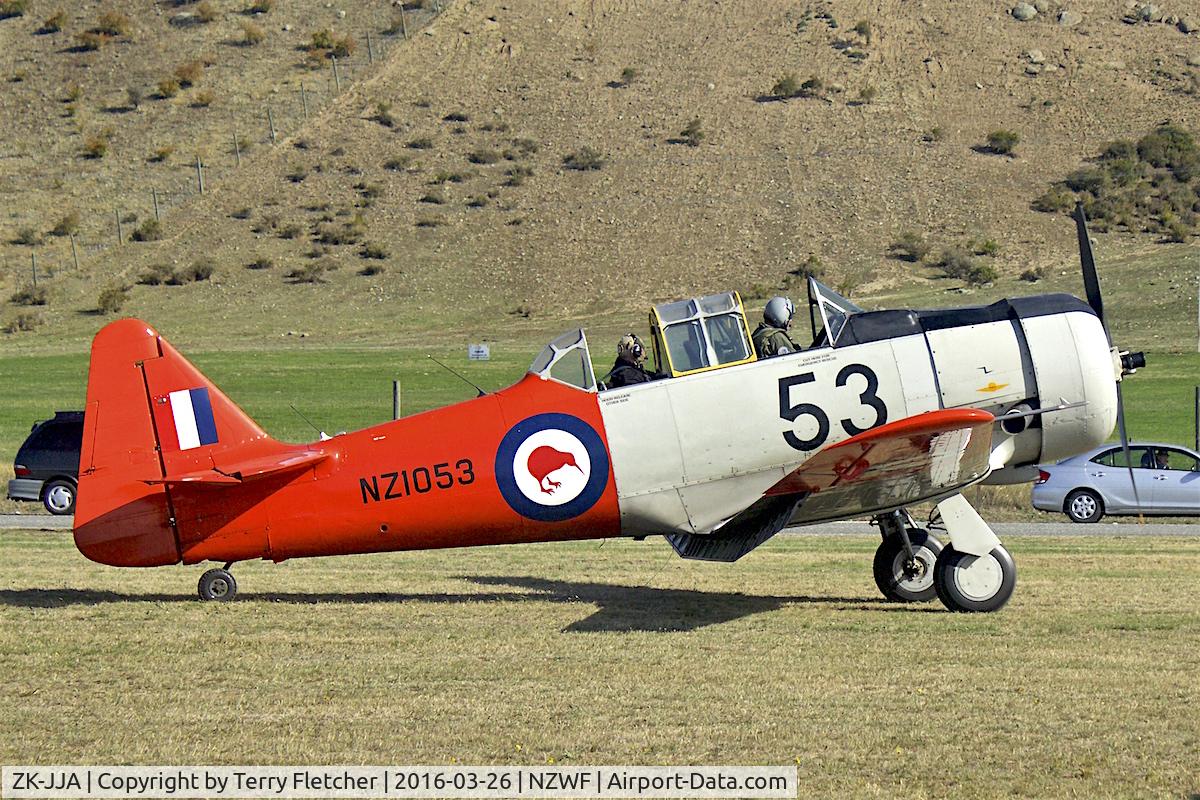 ZK-JJA, 1941 North American AT-6C Harvard IIA C/N 88-13910, At 2016 Warbirds Over Wanaka Airshow , Otago , New Zealand