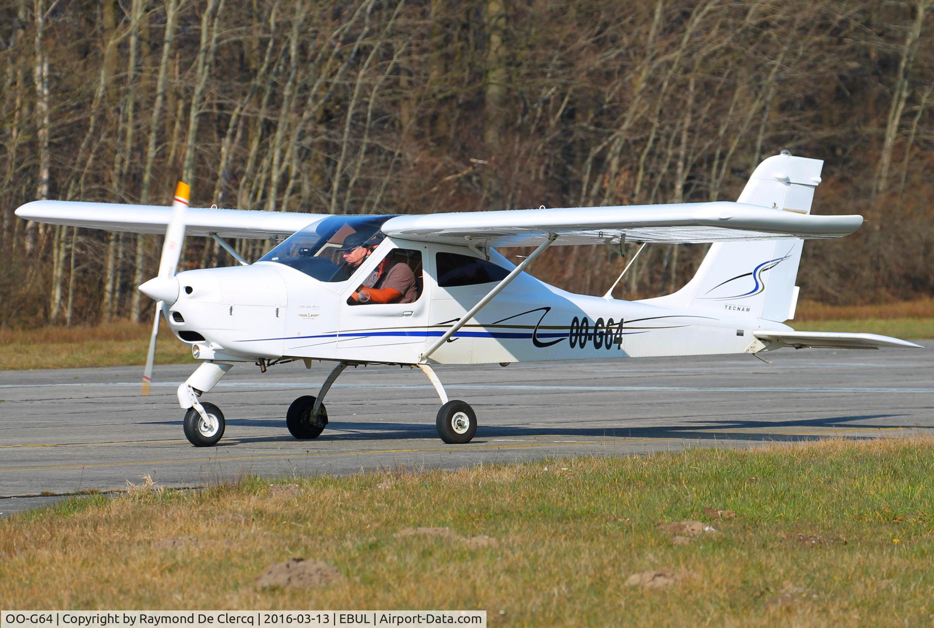 OO-G64, 2010 Tecnam P-92 Echo C/N 1350, At Ursel.