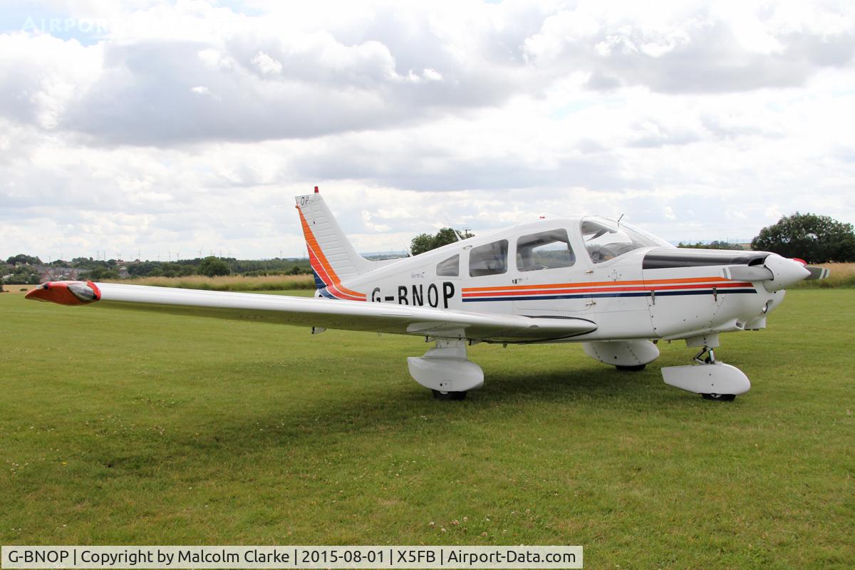 G-BNOP, 1987 Piper PA-28-161 Cherokee Warrior II C/N 2816027, Piper PA-28-161 Warrior ll, Fishburn Airfield, August 2015.