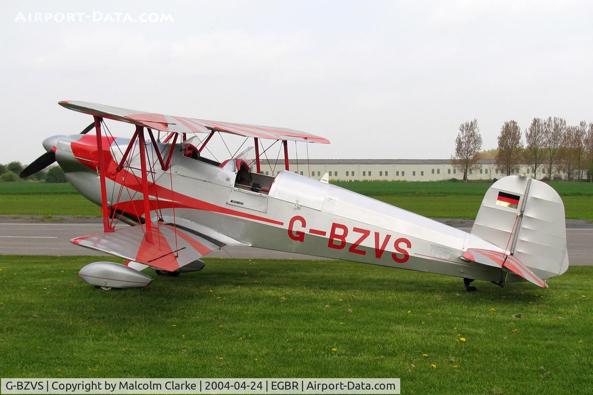 G-BZVS, 1953 CASA 1-131E Jungmann C/N 2013, CASA 1-131E Jungmann, Breighton Airfield, April 2004.