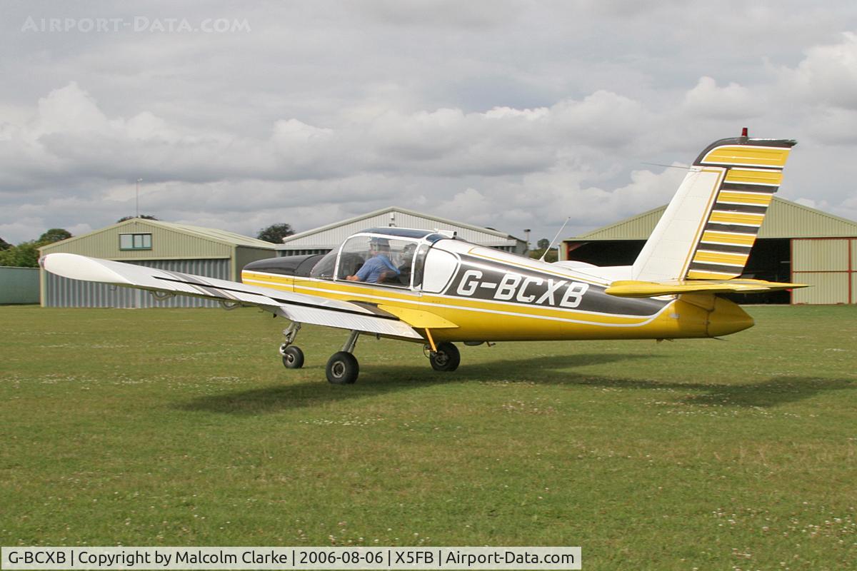 G-BCXB, 1974 Socata Rallye 100ST Galopin C/N 2546, Morane-Saulnier Rallye 100ST at Fishburn Airfield, August 2006.
