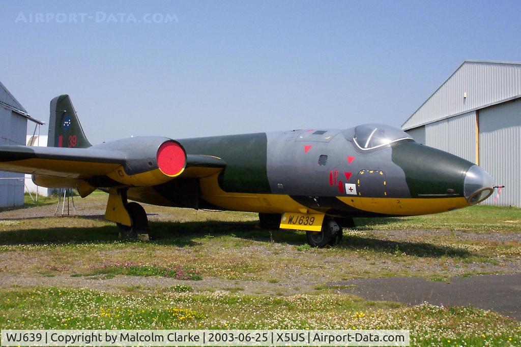 WJ639, English Electric Canberra TT.18 C/N HP-206B, English Electric Canberra TT.18 at The North East Aircraft Museum, Usworth in June 2003.