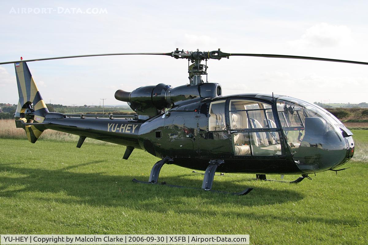 YU-HEY, Aerospatiale SA-341G Gazelle C/N 1320, Aerospatiale SA-341G Gazelle at Fishburn Airfield, September 2006.