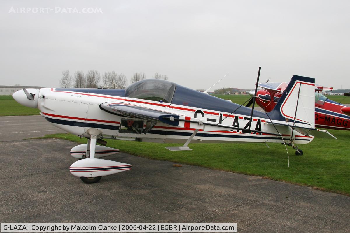 G-LAZA, 1996 Stephens Akro Laser Z200 C/N PFA 123-12682, Stephens Akro Laser Z200, Breighton Airfield, April 2006.