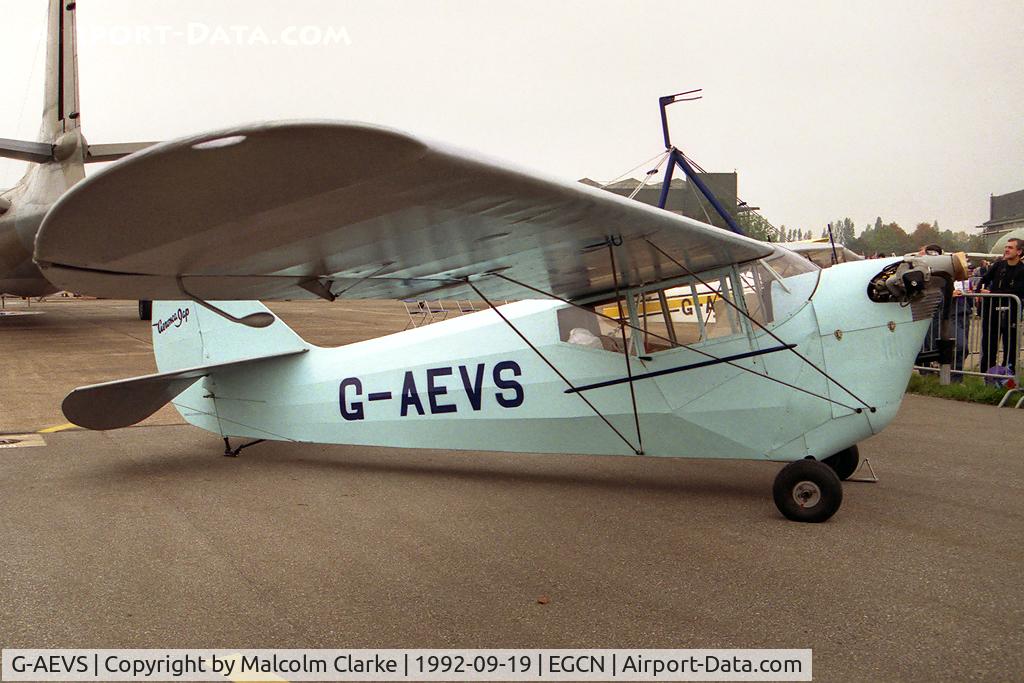 G-AEVS, 1937 Aeronca 100 C/N AB114, Aeronca 100 At RAF Finningley's Air Show in September 1992.