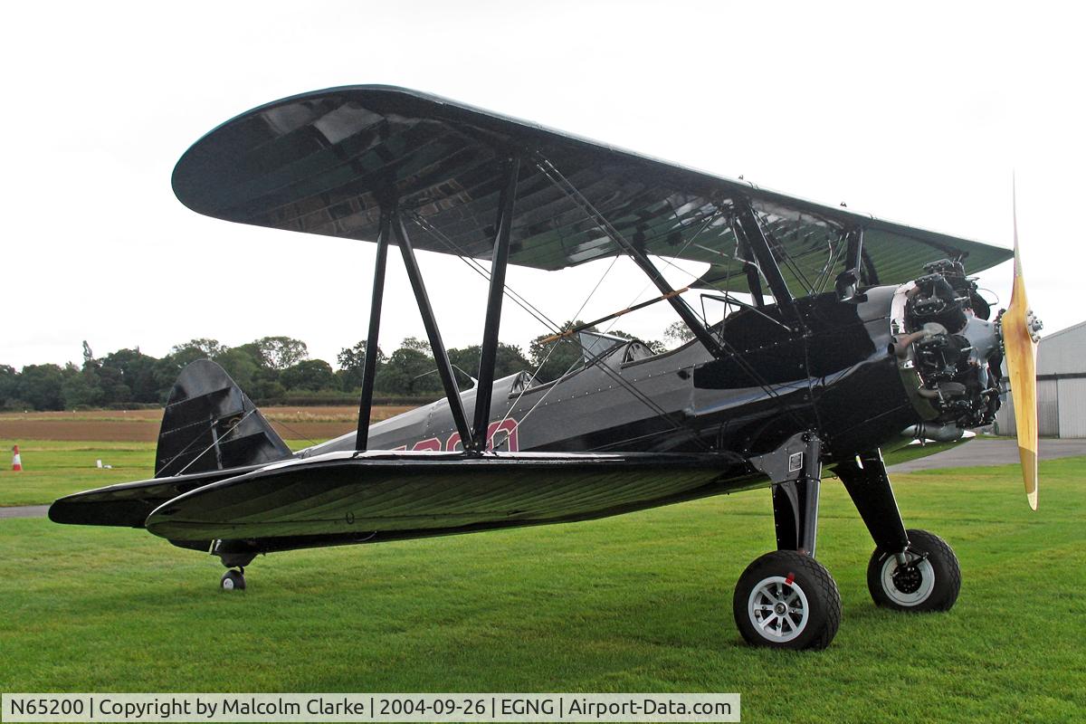 N65200, 1941 Boeing A75N1(PT17) C/N 75-3817, Boeing A75N1(PT17), Bagby Airfield, September 2004.