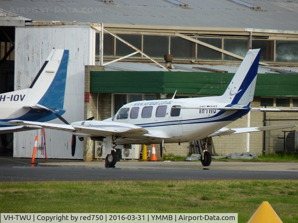 VH-TWU, 1975 Piper PA-31-350 Chieftain C/N 31-7552110, Piper Navajo VH-TWU at Moorabbin, Mar 31, 2016