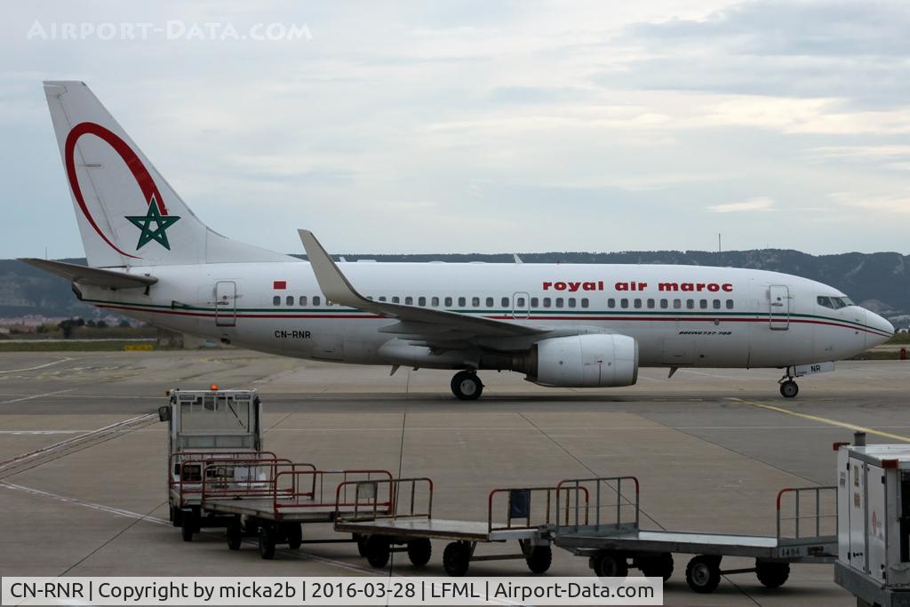 CN-RNR, 2000 Boeing 737-7B6 C/N 28986, Taxiing. Scrapped in August 2023.